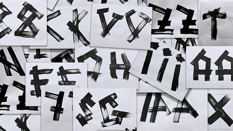 Viking现代美感手刷字体